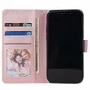 etui ze skóry HS PU etui na karty PhotoFrame gniazdo na karty TPU etui na iPhone 13 12 mini 11 pro xr xs max x 8 samsung s8 s9 s10 plus s20 fe s21 ultra note 10 20 a12 a22 a32 a42 a52 a72 a02