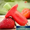 Strawberry Stem Leaf Leaves Huller Remover Outils Enlèvement Fruit Corer Tool Gadgets De Cuisine Cutter Couleur Rouge OWB8905 Conception d'experts de prix d'usine Qualité Dernier style