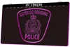 LD6239 Waterloo Regional Polícia 3D gravura LED sinal de luz atacado