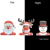 ملصق سيارة عيد الميلاد ملصق ملصق مغناطيسي مغناطيسات ثلاجة مغنطيس مصباح سانتا كلوز الثلج ديكور ملصق عاكس