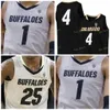 Maglia da basket NCAA College Colorado Buffaloes 35 Walton 4 Chauncey Billups 21 Derrick White 3 Maddox Daniels 25 Dinwiddie 10 Burks Custom Stitched