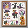 Halloween Handmade Cross Stitch Craft Tools Borduurwerk nowork sets geteld afdrukken op canvas DMC 14CT /11CT