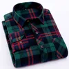 Rode flanel plaid shirt mannen mode jurk shirt casual warme zachte shirts met lange mouwen camiseta masculina chemise homme 210721