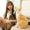 2045cm reallife bonito pelúcia gato boneca macio pelúcia animal gatinho brinquedos para crianças dos desenhos animados crianças meninas bebê presente de aniversário7335196