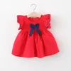 Tjejklänningar Baby Girl Födelsedag Outfits Liten Princess Flower Ball Gown Kids For Formal Party Clothing