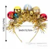 Weihnachtsmädchen Bunte Ball Pailletten Ribbon Hair Sticks Kinder Erwachsene Weihnachtsfeier Accessoires Boutique Kinder Prinzessin Haarbänder Q26695376