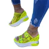 Şeffaf dalga takozları sandaletler rahat yaz platformu terlikleri kadınlar 2021 yüksek topuklu gündelik ayakkabılar kadın