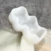Craft Tools Silicone Candle Mold 3D Heart Shaped Arom Gypsum Plaster Epoxy Tvål Mögel För Handgjorda Konst Craft RRA12069