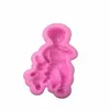 Altri 3D Boy Girl Baby Doll Bear Stampo per torta in silicone Baby Party Strumenti per decorare torte fondenti Stampi per cupcake al cioccolato