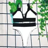 Kvinnor badkläder designer kvinna bikini mode svart snörning upp simning kostymer sommar strand set multicolor tid badkläder vind badkläder kvinnor bikini