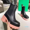 designer Candy color bottom knee boots Women Fashion autumn winter Sponge cake sole ankle boot