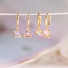 Hoop & Huggie CANNER 2021 Space+Forest Animals 1PCS Stud Earring Copper Small Cute Dinosaur Rocket Pendant Earrings For Women Girl