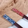 Chopsticks Japanese Style Natural Wooden For Creative Pattern Kitchen Tool Restaurant Decorations