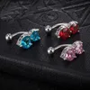 316L Steel Belly Button Rings Crystal Piercing Navel Piercing Earring Gold Belly Piercing Sex Body Jewelry