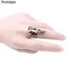 Küme Yüzükler 10 PCS Kuzukuk Yüzüğü Steampunk Ayarlanabilir Hayvan Odin Kuş Anillos Vikingo Jwelry Kadınlar Erkekler Toptan Toplu