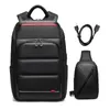 Backpack Men's Efficient Waterproof Backpacks 15.6 Inch Shockproof Business Laptop School Bags With USB Charging Port Travel