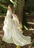 2022 Vintage Gothic Wedding Dresses Princess Corset Back Long Sleeve Country Garden Wedding Dress Celtic Renaissance Cosplay Boho Bridal Gowns BC11758 C0315