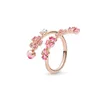 Alta qualità 100% 925 sterling silver fit pandora anello in oro rosa ciondolo anello gioielli fidanzamento amanti moda coppia di sposi per le donne