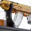 1000 ml Luxury Large Creative Rifle Gun Whisky Decanter Set med trä PBU61867085