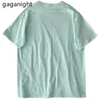 Gaganight 9 Сплошной цвет хлопчатобумажной футболки Женщины M-XL Harajuku Белые футболки Femme O-Sece Лето Tee Tops Основная футболка Drop 210519