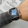 스틸 스트랩 자동 이동 기계 스테인리스 강 감상 남성 시계 마스터 남성 손목 시계 달력 현대 학생 47mm