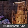 파이프 커넥터가있는 Vevor Waterfall Pool Fountain Stainless Steel Spillway 정원 야외 연못 직사각형 직사각형 2109034569726