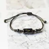 Charm Bracelets 12 Constellations Couple Bracelet Cotton Rope Ceramics Braided Braiding For Women Men Adjust Fashion Jewelry Raym22