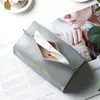 Компания для ткацких коробок салфетки Pu держатель Dispenser мягкий бумажный короб