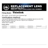 Óculos de sol HKUCO lentes de substituição polarizadas para Thinlink GoldSilver 2 pares4026787