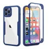 Coque de téléphone intégrale à 360 degrés avant arrière transparente en TPU PC antichoc pour iphone 13 12 mini 11 pro max X XS XR 7 8 plus S22 S21