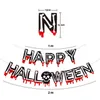 Banner Bat Pumpkin Skl Pl Flag Decorazione per feste di Halloween jllrFb