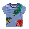 springende Meter Sommerfisch-T-Shirts für Jungen-Mädchen-Art- und Weisekinderkleidung ees ops Baby-Baumwollkostüm 210529