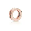 Nowy 925 Sterling Srebrny urok Rose Gold Reflexions Moon Love Family Clip DIY Kulki dla Pandora Kobiet Bransoletka 233e