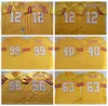 Vintage 99 Warren Sapp 56 Hardy Nickerson koszulki piłkarskie Tom 12 Doug Williams Brady 63 Lee Roy Selmon 40 Mike Alstott Jersey szyte koszulki z haftem męskie żółte