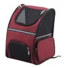 Capas de assento de carro Capas de estimação Pet Carrier Backpack Cat Outdoor Viagem Portátil Zipper Malha de Malha Respirável