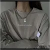 Necklaces & Pendants Jewelry Drop Delivery 2021 Double Layer Hip Hop Jumper Necklace Womens Trendy Net Red Temperament Pendant Long Versatile