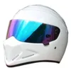 Motosiklet Kaskları Marka Karbon Fiber Tam Yüz Kask Carting Lokomotif Kişilik Motocross Araba Yol Yarışı Capacete