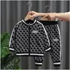 Vår Höst Boys Tracksuits Kläder Ställer Barn Sport Casual Suit Barn Långärmad Zipper Jackor + Byxor 2st Set Boy Outfits