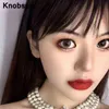 Knobspin Ins Fashion Diamond Crystal Saturno Ciondolo Cristal Naszyjnik Girls Pearl Choker Collane per Women Party Jewelry4758424