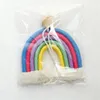 Handmade Weaving Rainbow Ornament Halloween Supplies Creative Keychain Cotton Rope Weave Wall Car Hanging Pendant For Kids Room De1468098