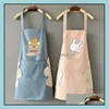 Textiles & Gardenhand-Wi Apron Waterproof And Oil-Proof Fabric Kitchen Aprons Kitchens Clothing Cooking Waist Clothes Home Daily Products Dr