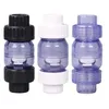 Équipements d'arrosage I.D 25mm 32mm 32mm Valve de vérification transparente PVC Une manière non retour Jardin Tuyau d'eau Connecteur de tube de réservoir d'aquarium