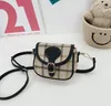 Bolsos para niños, moda para niños, estampado de letras, Mini bolso cuadrado, bolsos de mensajero de princesa para niña, accesorios, monedero, billetera