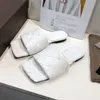 Luxury Designer Slide Quality Sexy Flat Lido Sandals Woven Slippers Square Toe Mules Ladies Wedding High Heels