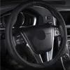 Steering Wheel Covers D-Shape Car Cover DIY Hand Braid Anti-Slip Microfiber Leather Auto Accessories Wieldoppen Couvre Volant Stuurhoes