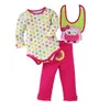 Crocodile Baby Boy Ubrania Noworodka Body + Spodnie + Bib Baby Girl Clothing Compumpsuit Bebe Body Suit 100% Bawełna 210413