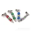 Creative color round bead pipe metal small pipes fittings for smoking