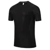 Siłownia Trening Tees Mężczyźni 2021 Summer Sport Koszula Joggers Print Running Slim Sportwear Krótkie Rękawy Męskie Kulturystyka T Koszulki
