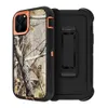 Camo Heavy Duty Cases For iPhone 12 Mini 11 Pro X XR Xs Max 6 6S 7 8 Plus ForSamsung S21 S20 Ultra + S10e S10 S9 S8 S7 edge Note 20 10 9 Belt Clip Holster Shockproof Phone Cover