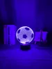 3d Illusion Enfant Veilleuse Ballon De Football Capteur Tactile Veilleuse À Distance pour Enfants Chambre Décoration Football Lampe De Table Cadeau